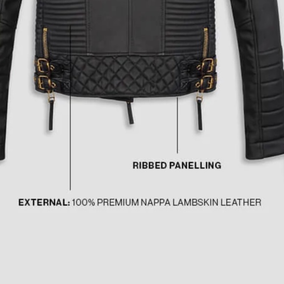 BODA SKINS Kay Michaels 100% Leather Jacket Size 6 - Picture 13 of 16